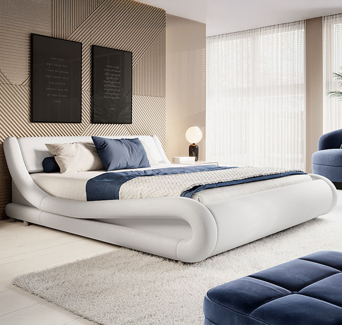 Bed met opbergruimte Alessia Wit