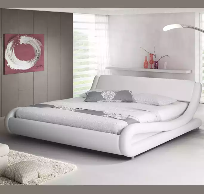 Bed Alessia - 120 x 190 cm - Wit