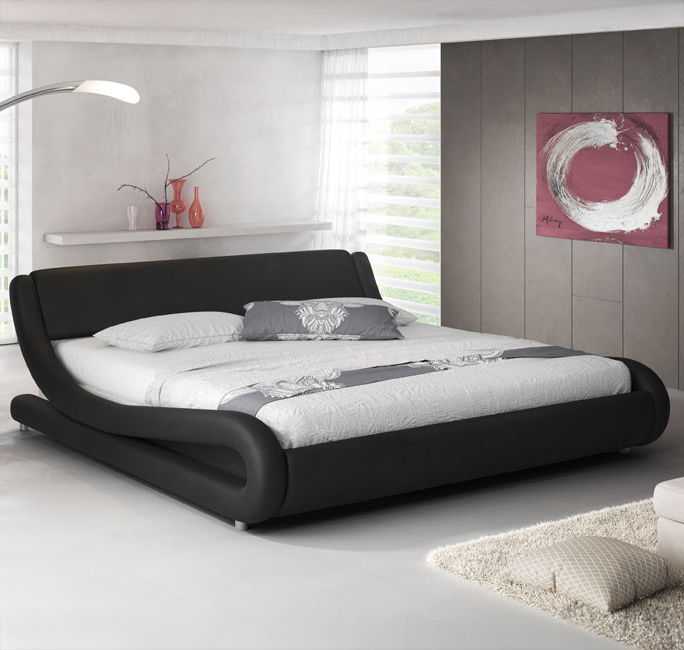 Bed met opbergruimte Alessia Zwart