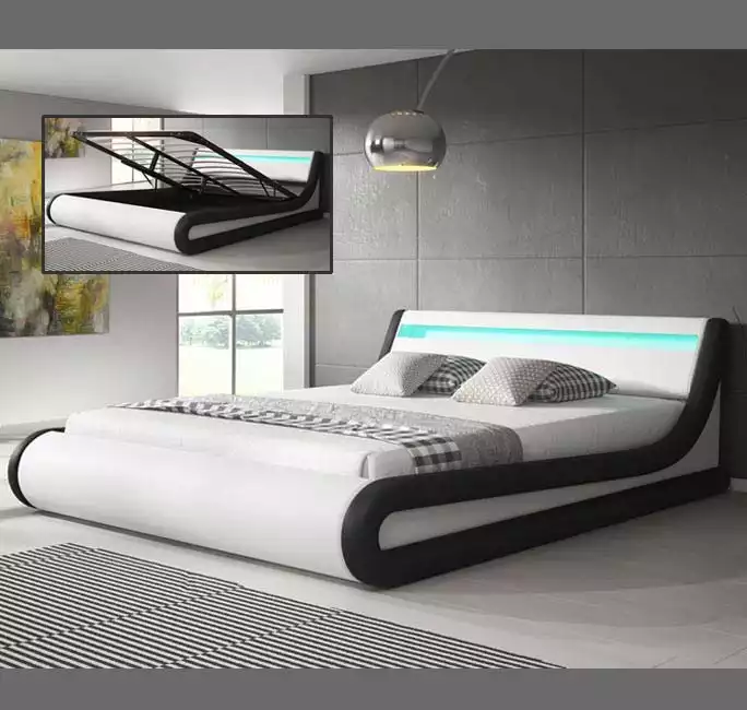 Bed Parisina Wit/Zwart
