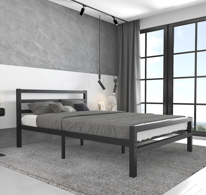 Bed met opbergruimte Niki Zwart