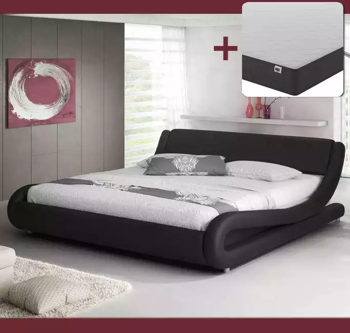 Bed met matras Alessia Zwart