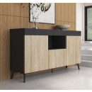 parador-kai-en-color-negro-y-sonoma-mate-de-130-cm