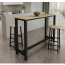 bartafel-met-2-barkrukken-zwart-sonoma-140-cm-ani