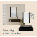 kaptafel-zwart-geribbeld-met spiegel-en-lade-velia