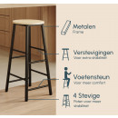 set-van-2-barkrukken-zwart-en-sonoma-lucca