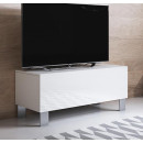 tv-meubel-luke-h1-100x30-aluminium-poten-wit