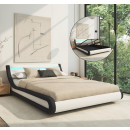 tweepersoonsbed-parisina-wit-en-zwart
