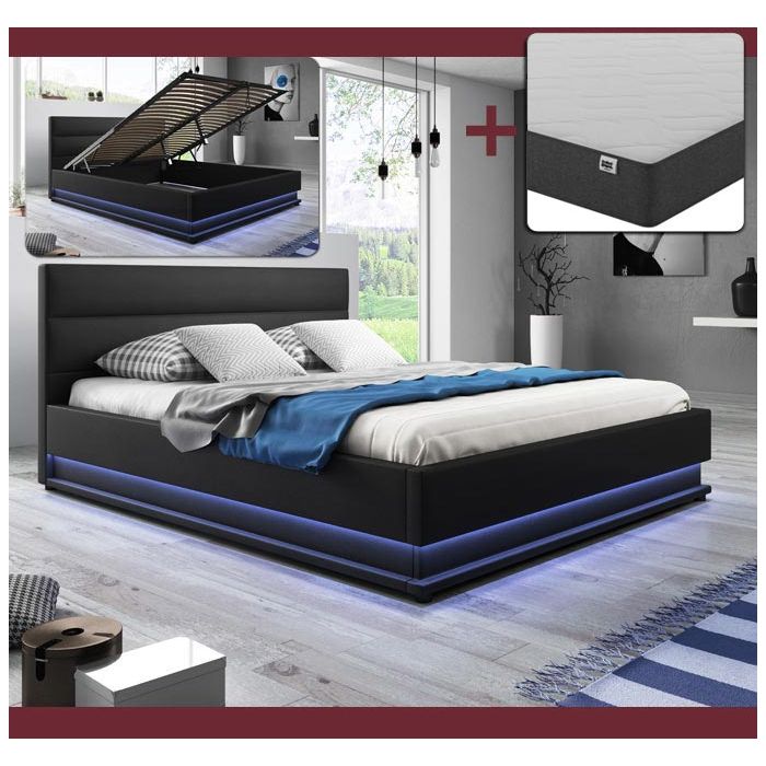 bed_nitas_zwart_met_matras_4