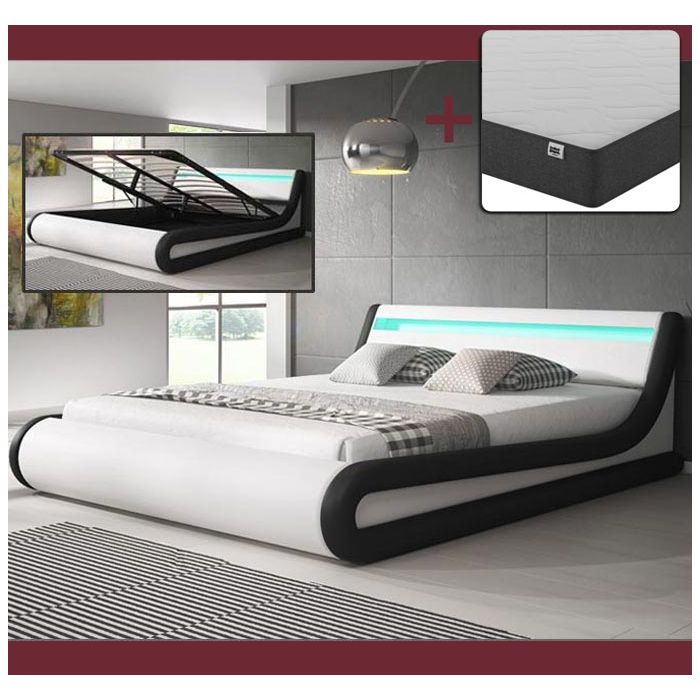 bed_parisina_wit_zwart_matras_2