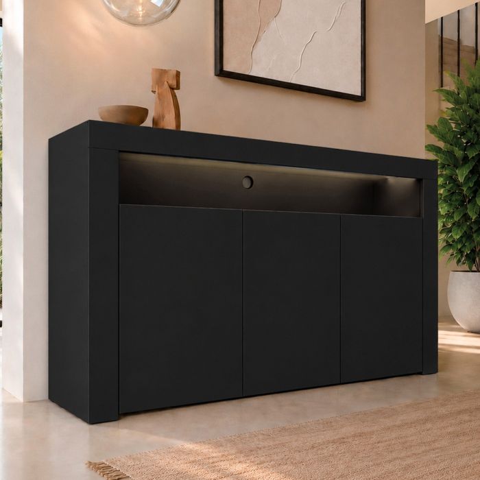 Dressoir model Aker - Mat zwart