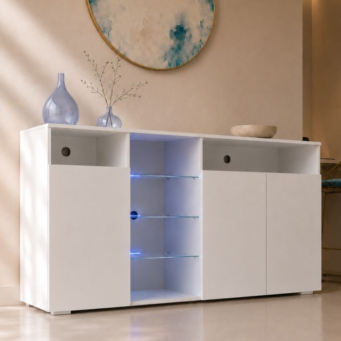 Dressoir model Clark L - wit