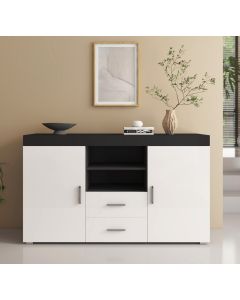 Dressoir model Roque - Zwart en Wit