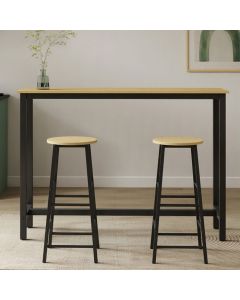 bartafel-met-2-barkrukken-zwart-sonoma-140-cm-ani
