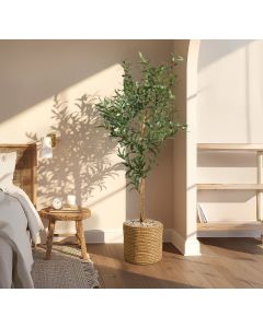 Decoratieve kunstplant Olijfboom 145 cm