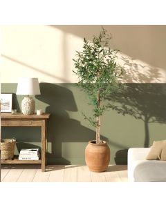 Decoratieve kunstplant Olijfboom 175 cm