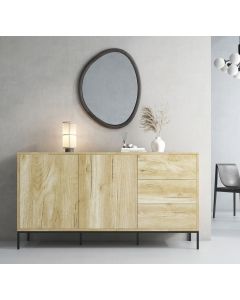 Dressoir kleur Eiken Alpes 150 cm Serena