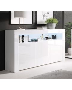 Dressoir model Aker - Glanzend wit