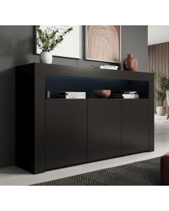 Dressoir model Aker - Mat zwart