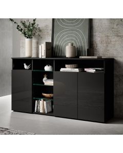 Dressoir model Clark L - Zwart