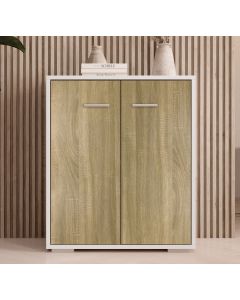 Opbergkast Wit en Sonoma 71 cm Lander L2