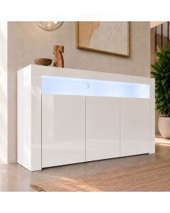 Dressoir model Aker - Glanzend wit