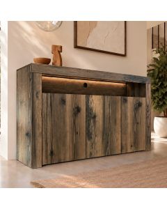 Dressoir model Aker - Notenkleur