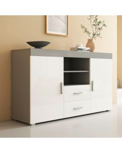 Dressoir model Roque - Grijs en Wit