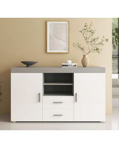 Dressoir model Roque - Grijs en Wit