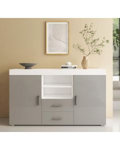 Dressoir model Roque - Wit en Grijs