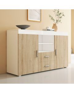 Dressoir model Roque - Wit en Sonoma