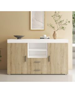 Dressoir model Roque - Wit en Sonoma