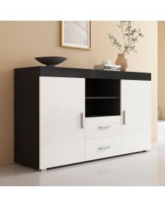 Dressoir model Roque - Zwart en Wit