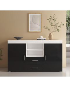 Dressoir model Roque - Zwart en Wit