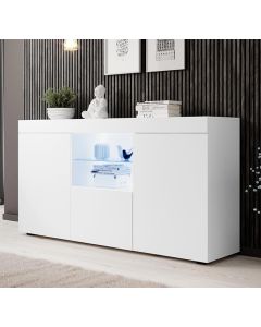 Dressoir model Natolia - mat wit 150 x 83 cm.