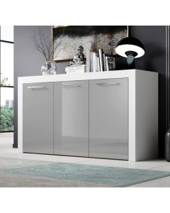 Dressoir model Nelia - Wit en Grijs