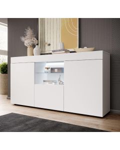 Dressoir model Sefora - mat wit 135x73cm.