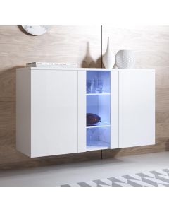 Dressoir model Luke A1 (120x70cm) - Wit