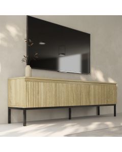 Geribbeld tv-dressoir model Logan kleur Sonoma