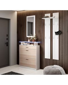 Set van 3 halmeubelen Paola wit 