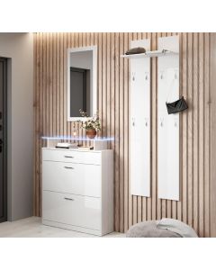 Set van 3 halmeubelen Paola wit