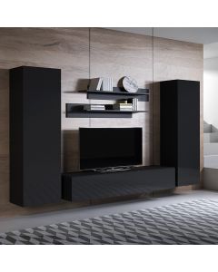 Meubelcombinatie Luke 7B (2,6m) - Zwart