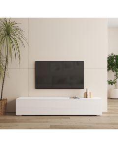 TV-Meubel Wit 160 cm met poten 2 cm Nora H2