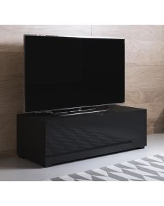 TV-Meubel model Luke H1 met standaard poten (100x32cm) - Zwart