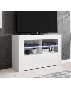 TV-Meubel model Lilian met LED-verlichting (100x65cm) - Wit