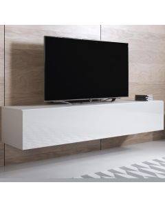 TV-Meubel model Luke H2 (160x30cm) - Wit