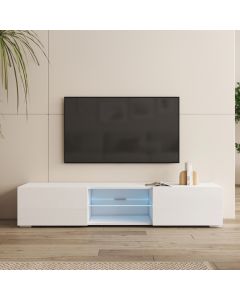 TV-Meubel Wit 160 cm met poten 2 cm Tibi