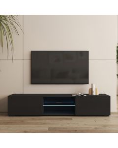 TV-Meubel Zwart 160 cm met poten 2 cm Tibi