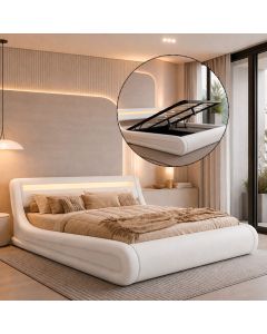 Tweepersoonsbed Rodas - 160 x 200 cm - Wit