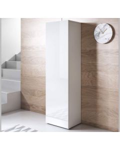 Vitrinekast model Luke V4 met standaard poten (40x167cm) - Wit